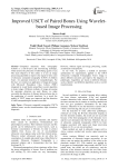 Improved USCT of paired bones using wavelet-based image processing