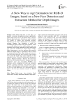 A new way to age estimation for RGB-D images, based on a new face detection and extraction method for depth images