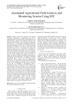 Automated agricultural field analysis and monitoring system using IOT