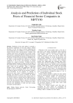 Analysis and prediction of individual stock prices of financial sector companies in NIFTY50