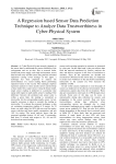 A regression based sensor data prediction technique to analyze data trustworthiness in cyber-physical system