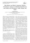 Map reduce and match aggregate pipeline performance analysis in metadata identification and analysis for document, audio, image, and video