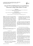 Area & power optimization of asynchronous processor using Xilinx ISE & Vivado