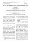 A cost measurement system of logistics process