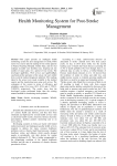 Health monitoring system for post-stroke management