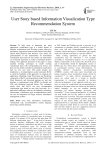 User story based information visualization type recommendation system