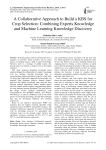 A collaborative approach to build a KBS for crop selection: combining experts knowledge and machine learning knowledge discovery