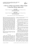 A survey on risk assessments of heart attack using data mining approaches