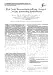 Real estate recommendation using historical data and surrounding environments