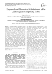 Empirical and theoretical validation of a use case diagram complexity metric