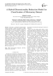 A hybrid dimensionality reduction model for classification of microarray dataset