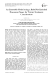 An ensemble model using a BabelNet enriched document space for twitter sentiment classification