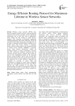 Energy efficient routing protocol for maximum lifetime in wireless sensor networks