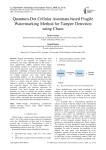 Quantum-dot cellular automata based fragile watermarking method for tamper detection using chaos