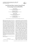 An efficient data analysis based flood forecasting system (EDAFFS)