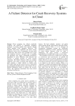 A failure detector for crash recovery systems in cloud