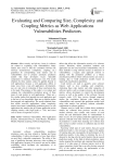 Evaluating and comparing size, complexity and coupling metrics as web applications vulnerabilities predictors