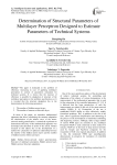 Determination of structural parameters of multilayer perceptron designed to estimate parameters of technical systems