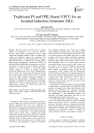 Traditional PI and FPIL based VFCU for an isolated induction generator (IIG)