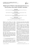 Mathematical model of the damping process in a one system with a ball vibration absorber