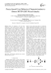 Fuzzy-based user behavior characterization to detect HTTP-GET flood attacks