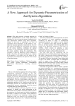 A new approach for dynamic parametrization of ant system algorithms