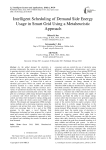 Intelligent scheduling of demand side energy usage in smart grid using a metaheuristic approach