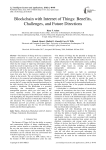 Blockchain with internet of things: benefits, challenges, and future directions