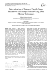 Determination of status of family stage prosperous of Sidareja District using data mining techniques