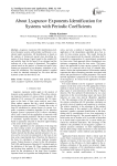 About Lyapunov exponents identification for systems with periodic coefficients