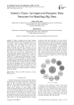 Sorted r-Train: an improved dynamic data structure for handling big data