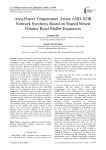 Area-power-temperature aware AND-XOR network synthesis based on shared mixed polarity reed-muller expansion