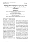 Doppler ultrasound based non-invasive heart rate telemonitoring system for wellbeing assessment