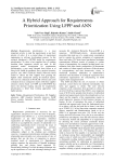 A hybrid approach for requirements prioritization using LFPP and ANN