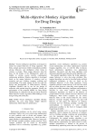 Multi-objective monkey algorithm for drug design