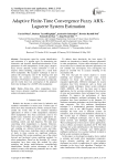 Adaptive finite-time convergence fuzzy ARX-laguerre system estimation