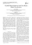 Football match prediction with tree based model classification