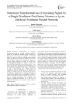 Structural transformations of incoming signal by a single nonlinear oscillatory neuron or by an artificial nonlinear neural network