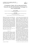 Comparative study of convolutional neural network with word embedding technique for text classification