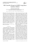 PID controller design for SOPDT using direct synthesis method