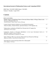 Cover page and Table of Contents. Vol. 5 No. 2, 2019, IJMSC