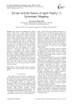 Scrum with the spices of agile family: a systematic mapping
