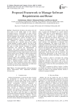 Proposed framework to manage software requirements and reuse