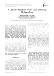 A dynamic feedback-based load balancing methodology