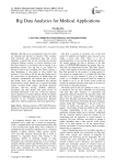 Big data analytics for medical applications