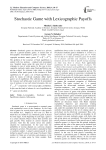 Stochastic game with lexicographic payoffs