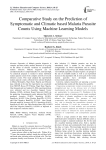 Comparative study on the prediction of symptomatic and climatic based malaria parasite counts using machine learning models