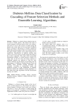 Diabetes mellitus data classification by cascading of feature selection methods and ensemble learning algorithms