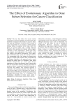 The effect of evolutionary algorithm in gene subset selection for cancer classification