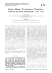 Voltage quality evaluation of distribution network based on probabilistic load flow